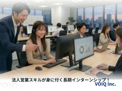 VOIQ株式会社の提案力が磨かれる！法人営業スキルが身に付く長期インターンシップ！の画像